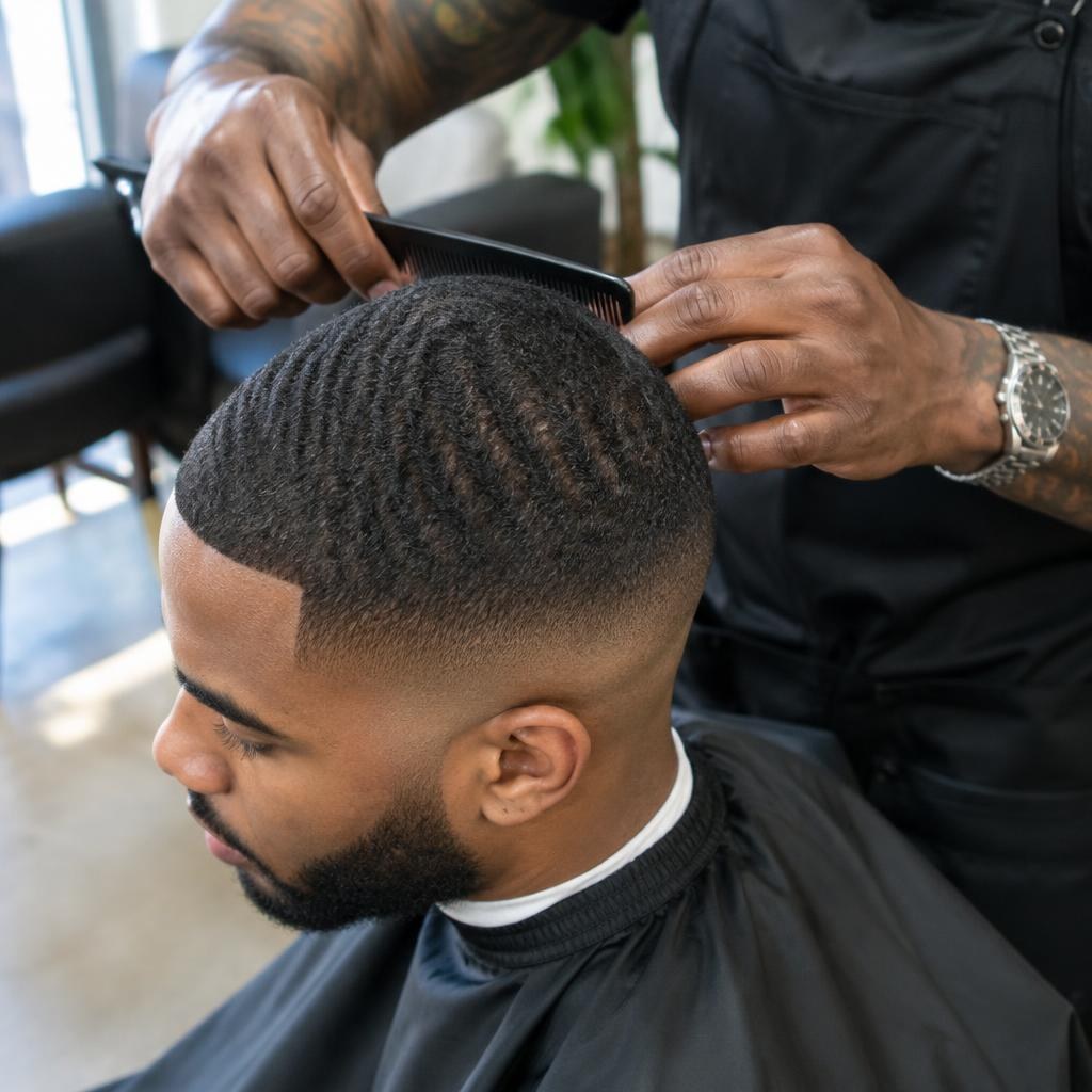 Finished precision cut showing sharp lines and smooth fade