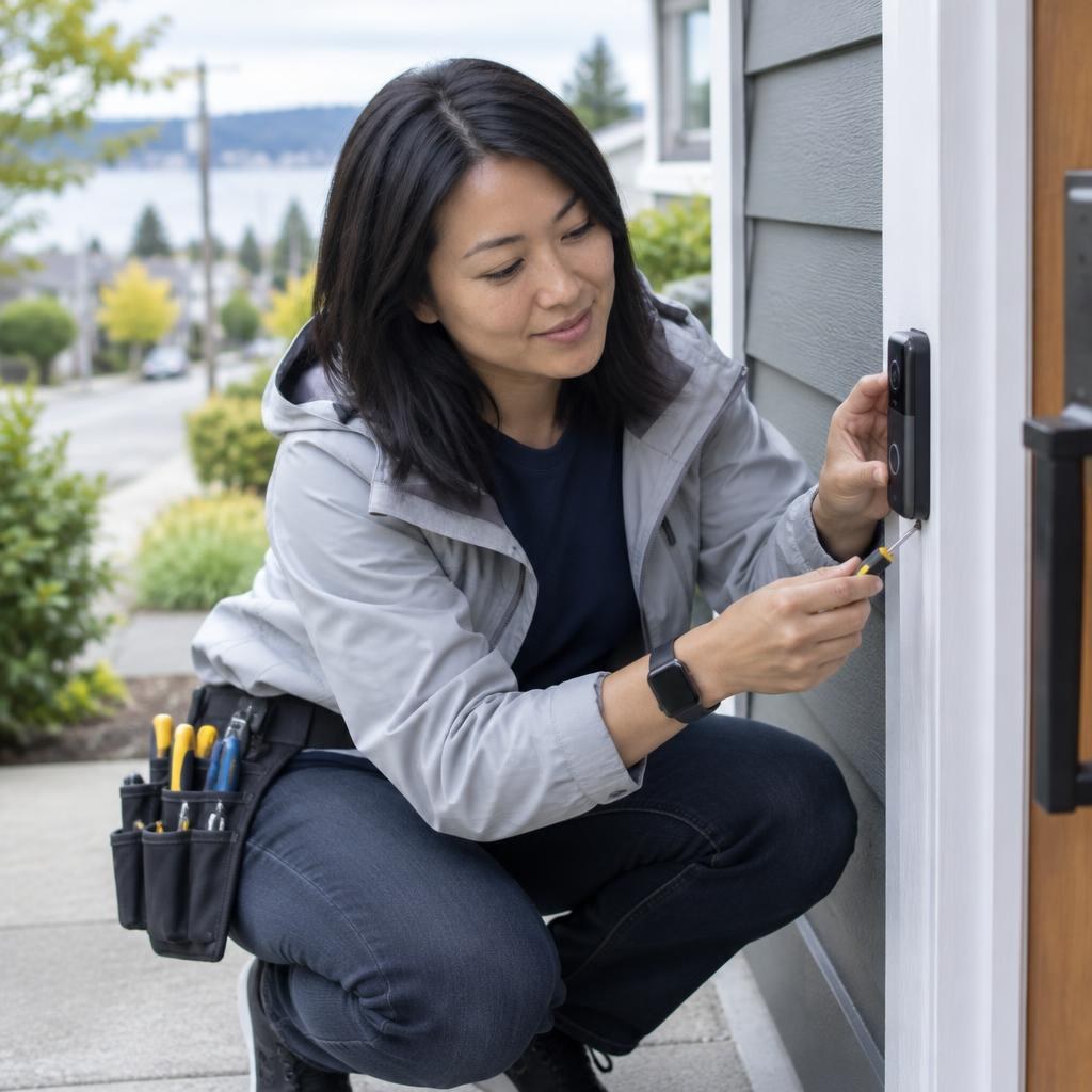 Front door install